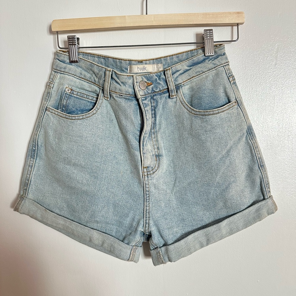 Women's Light Blue Denim Shorts